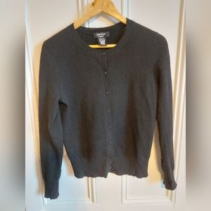 Black Cashmere Cardigan